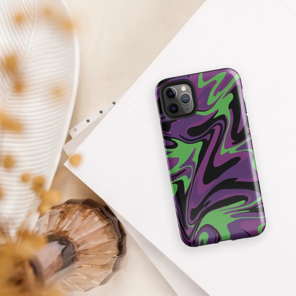 Purple Lime Swirl Tough Case for iPhone® product image (6)