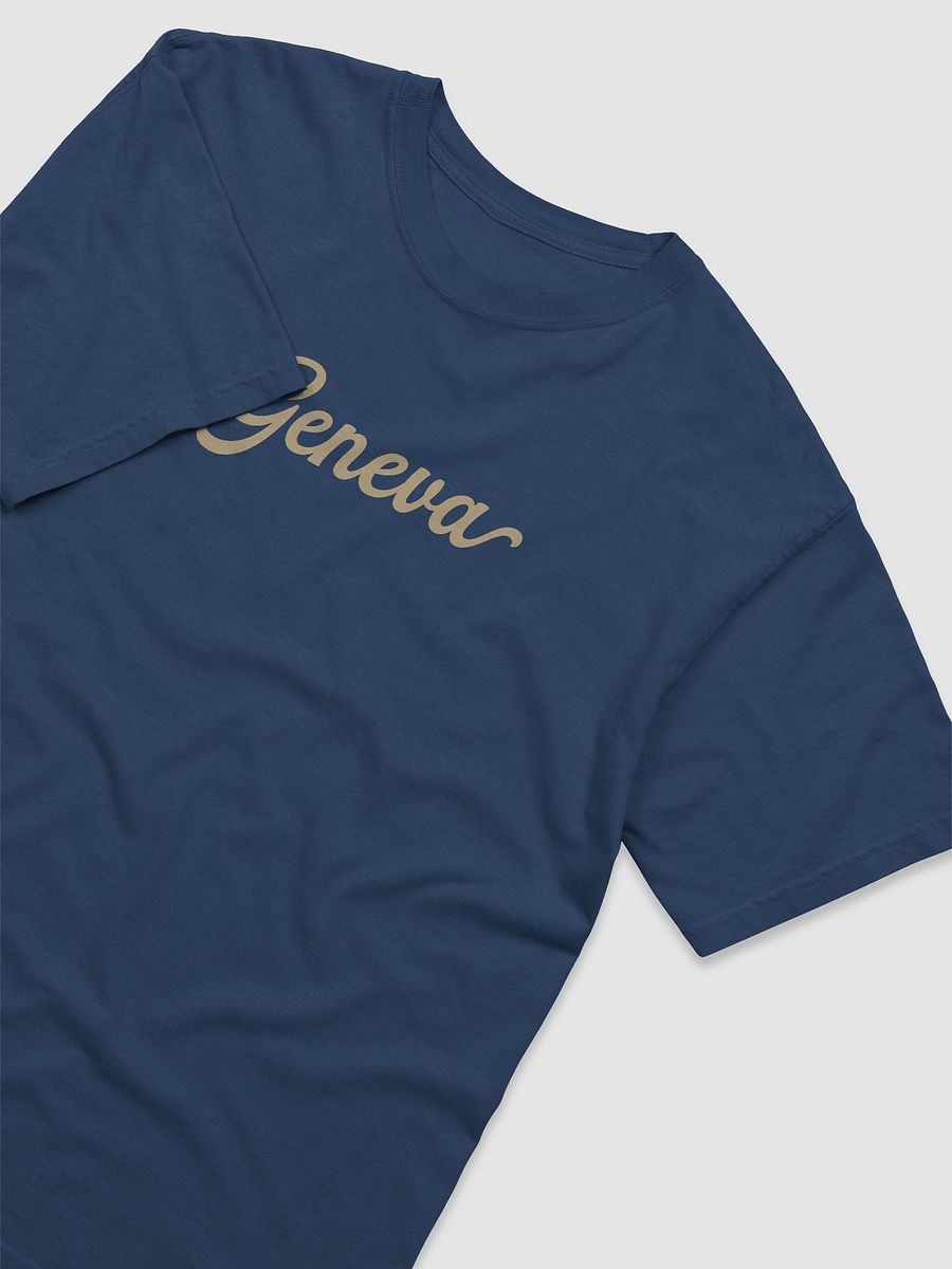 Geneva Script T-Shirt on Navy product image (3)