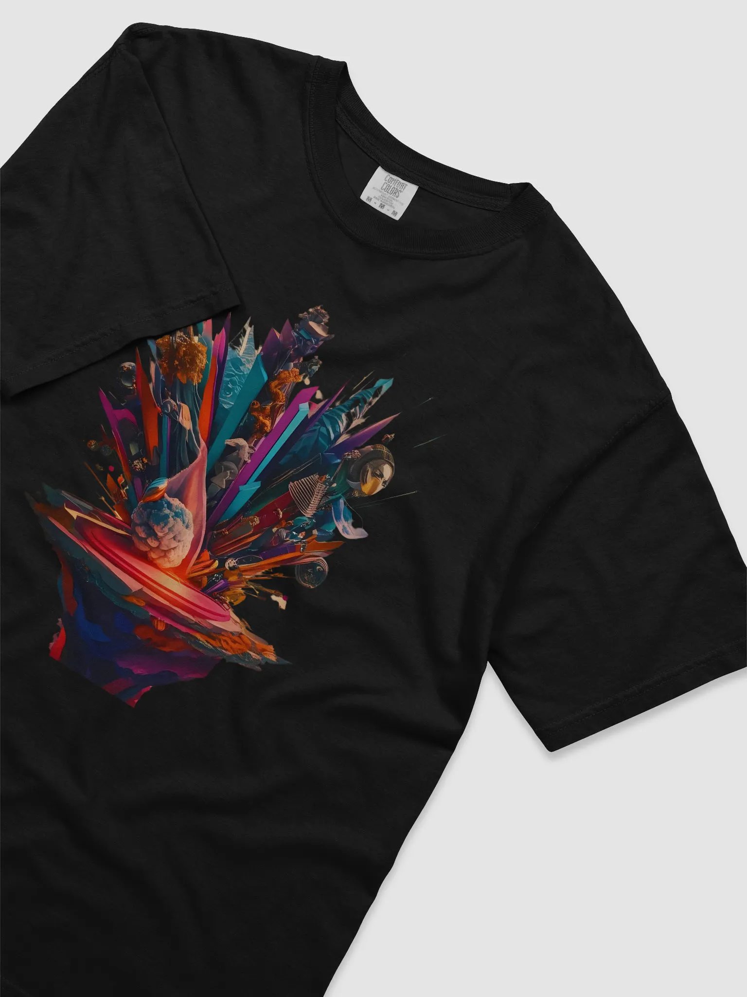 Vibrant Geometric Volcano T-Shirt product image (29)