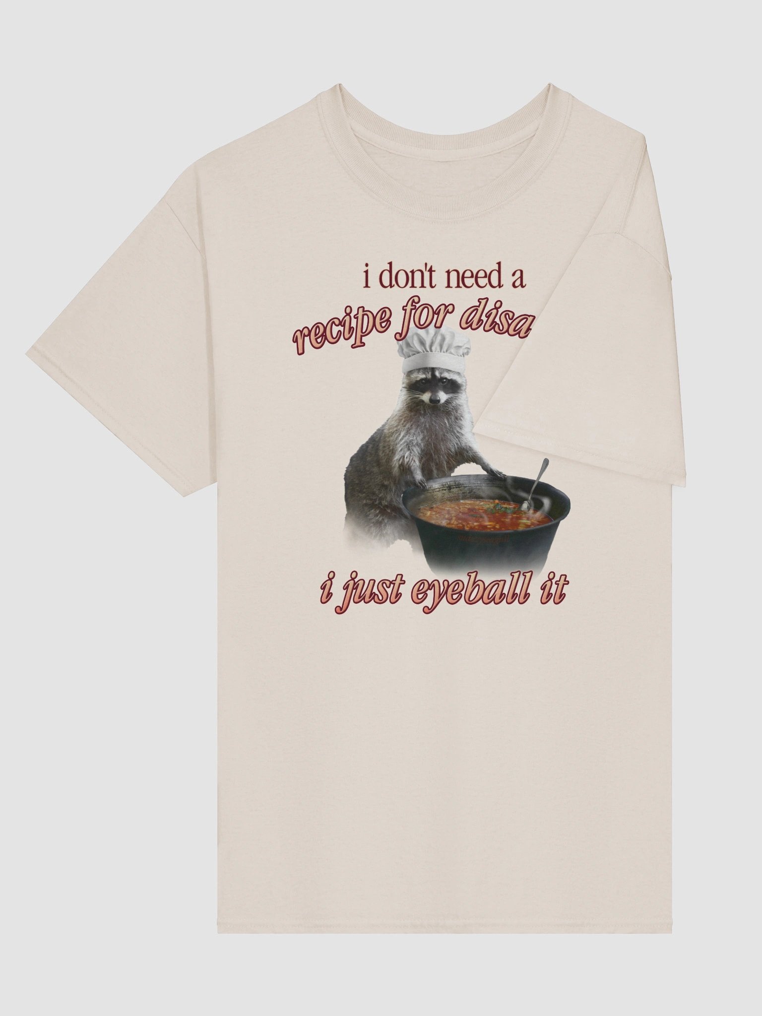 Recipe for Disaster Raccoon T-shirt product image (4)