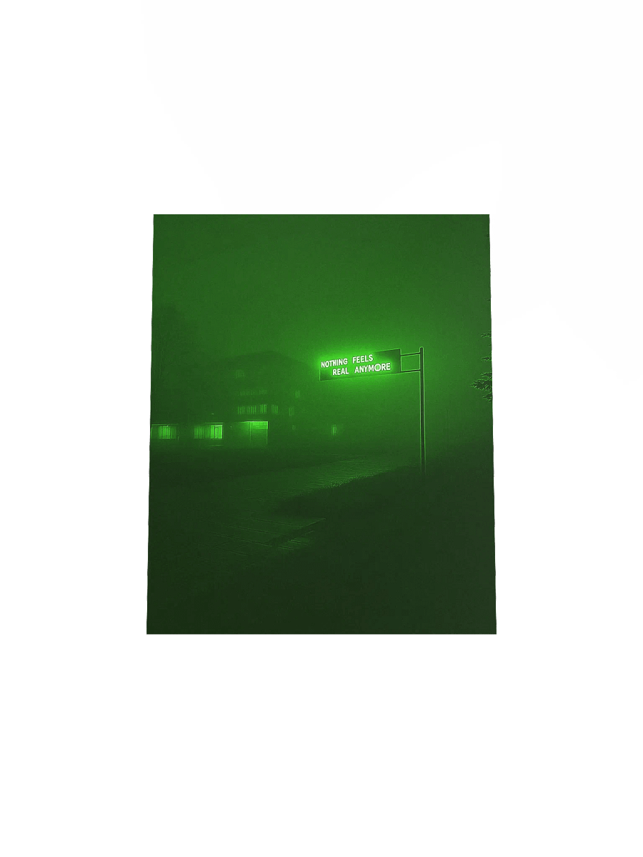 "Nothing feels real anymore" Matte Poster product image (20)