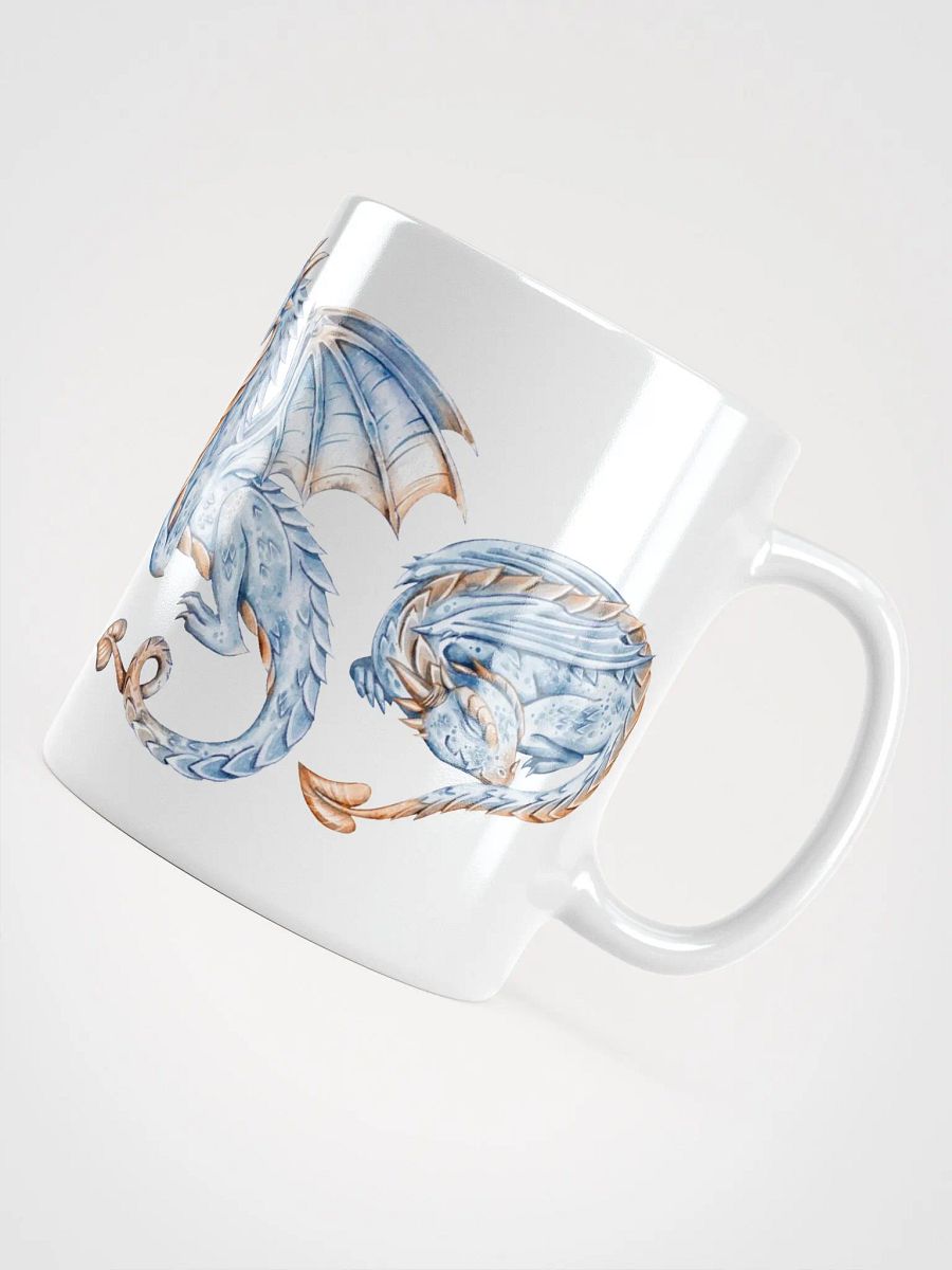 Blue Dragon Dreams White Glossy Mug product image (10)