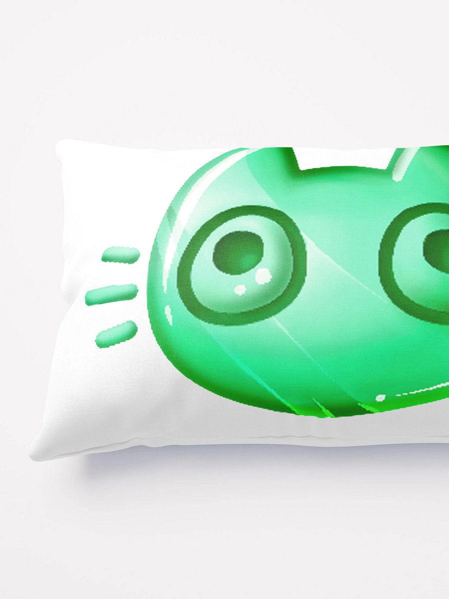 Long Cushion - Green Cat Face product image (4)