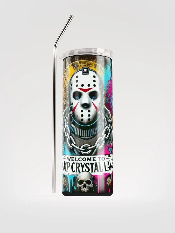Michael Myers - Halloween Movie - Camp Crystal Lake Stainless Steel Tumbler product image (1)