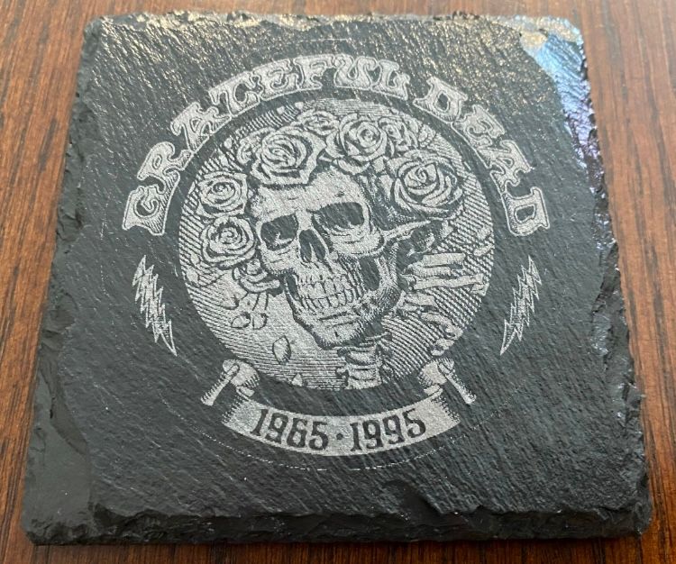 Grateful Dead - Terrapin Station - Dire Wolf - Bertha - Slate Coasters - Set of 6 Custom Laser Engraved with Bottle Opener product image (6)