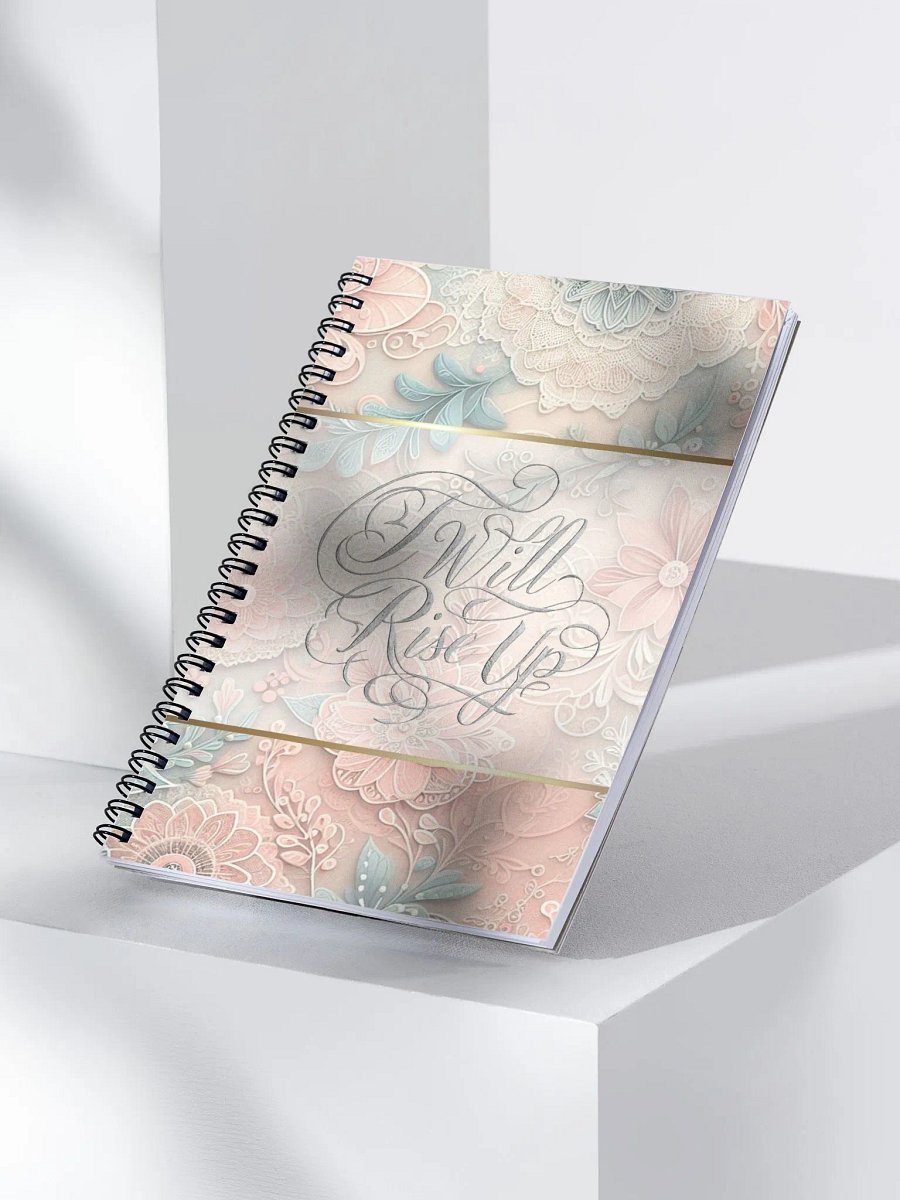 Spiral Notebook w. Inspirational / motivational quote - I Will Rise Up product image (2)