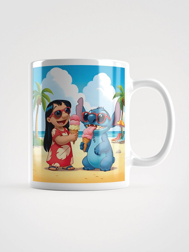 White Glossy Mug Lilo & Stitch product image (2)