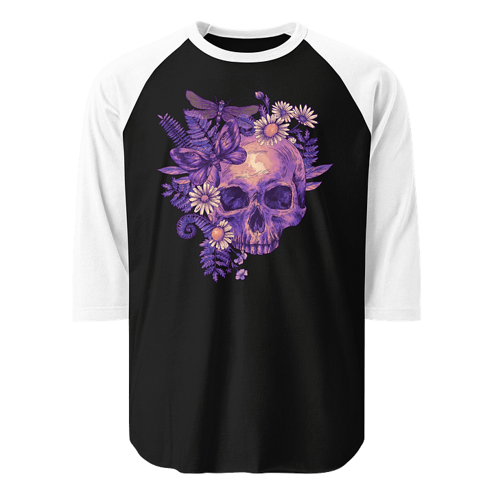 Floral Skull Dreams Raglan Tee product image (1)