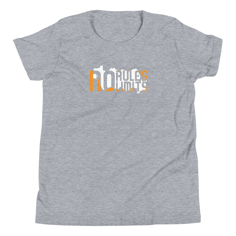 Kids Youth Short Sleeve T-Shirt No Rules No Limit Graphic product image (4)