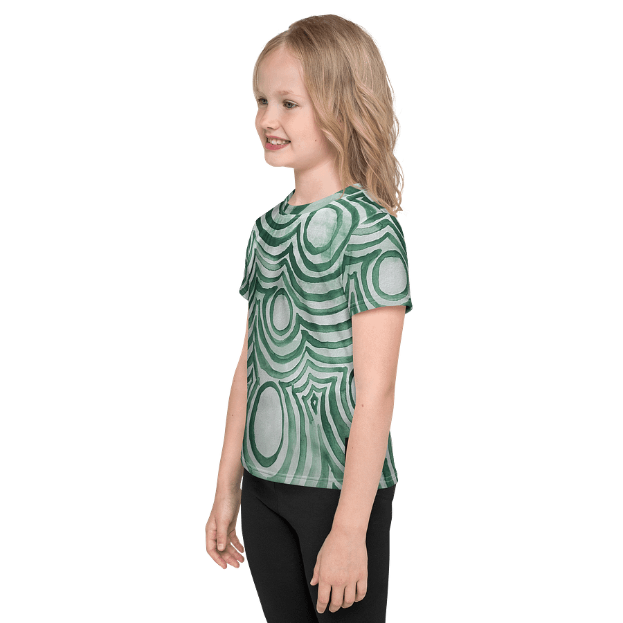 "Green Swirl" Kid's Tee product image (3)