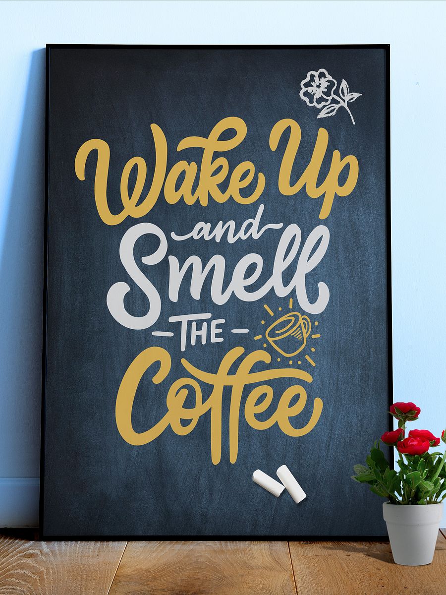 Coffee Lettering Poster Print, Good Morning Coffee Poster, Coffee Lover Gift, Coffee Station Wall Art —Trendy Kitchen Wall Art,Kitchen Decor product image (1)