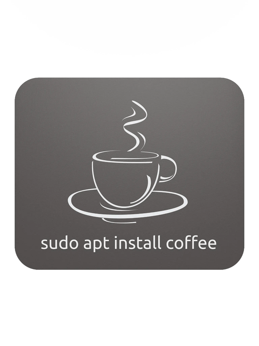 apt install coffee Mouse Pad product image (4)
