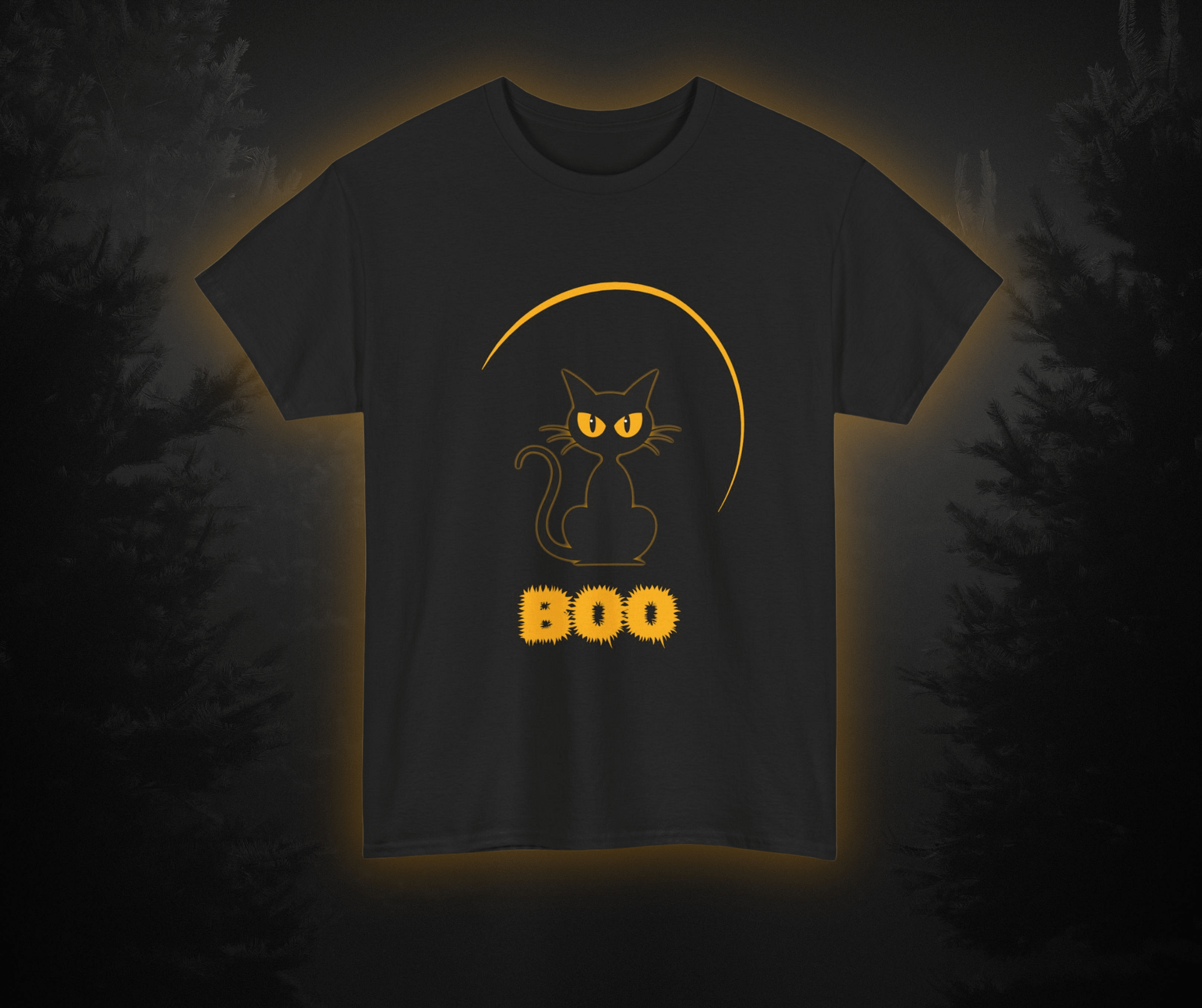 BOO: Moonlit Black Kitty - UNISEX T-SHIRT product image (7)