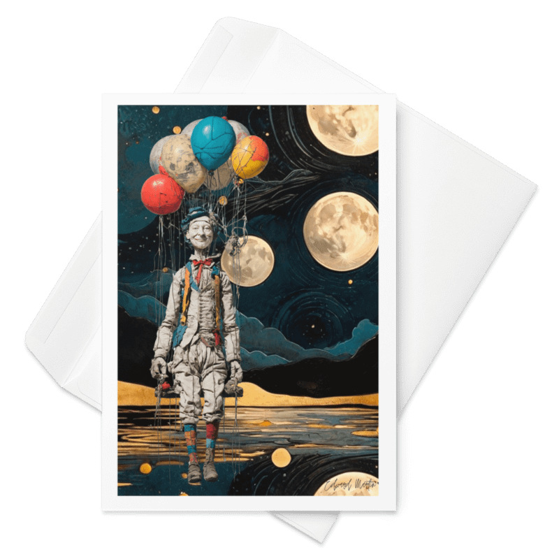 'UP' by Edward Martin Greeting Card product image (1)