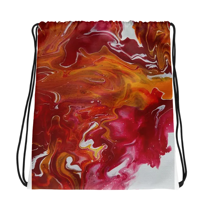 Vibrant Swirls All-Over Drawstring Bag product image (1)