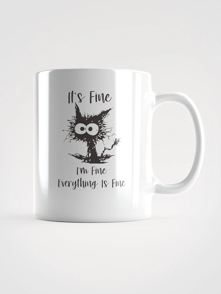 Frazzled Cat 'It's Fine' Mug product image (3)