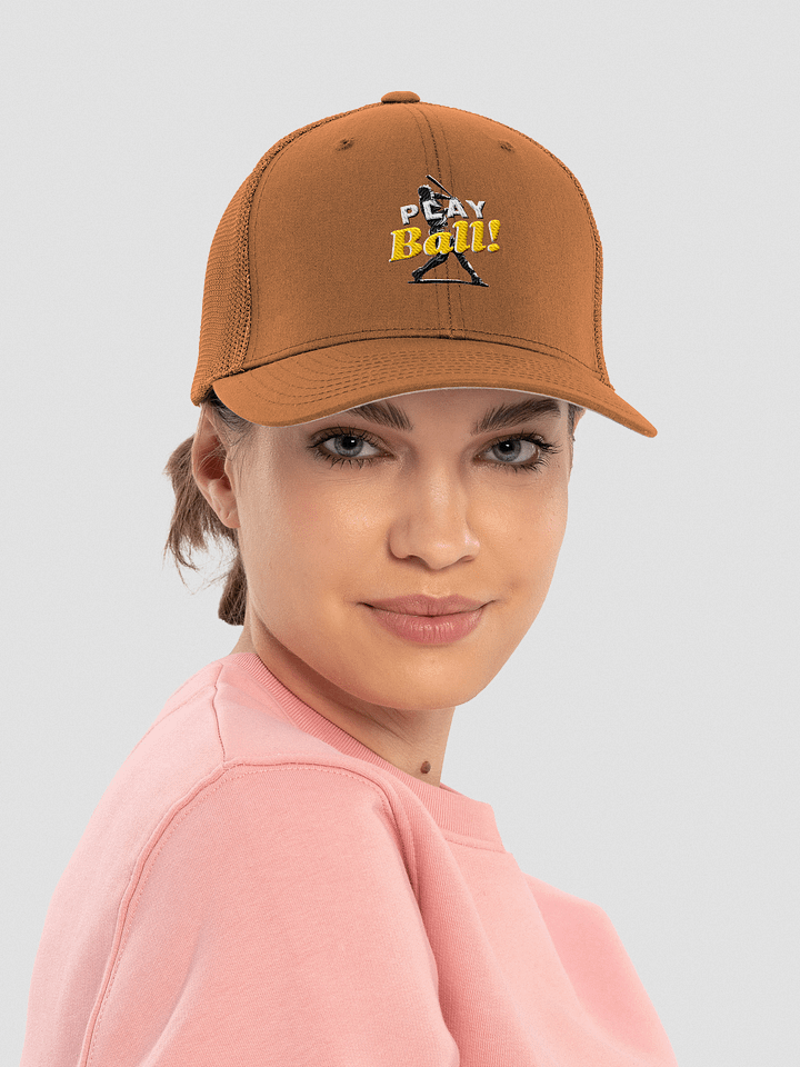 Play Ball! Flexfit Mesh Trucker Hat – Unisex Embroidered Cap product image (2)