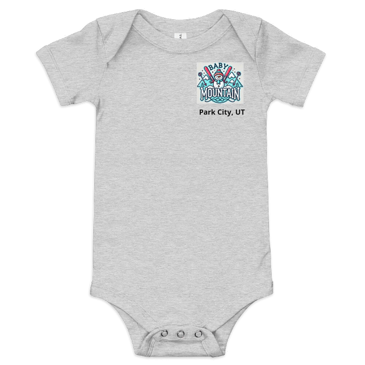 Cheerful Snowman Baby Onesie - Park City, UT product image (3)