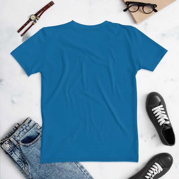 Plain Atlantic Blue True Summer Women's Crewneck Polyester Heavyweight Premium T-Shirt by Treasure Pie product image (2)