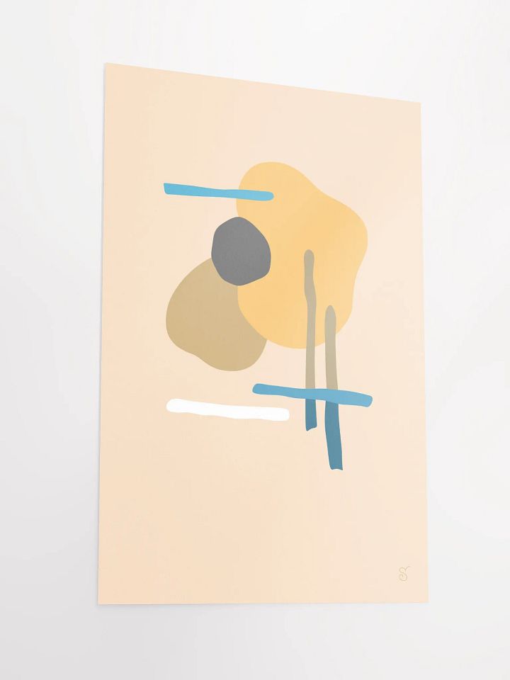 Geometric Harmony Matte Poster - Abstract Image No. 1 product image (2)