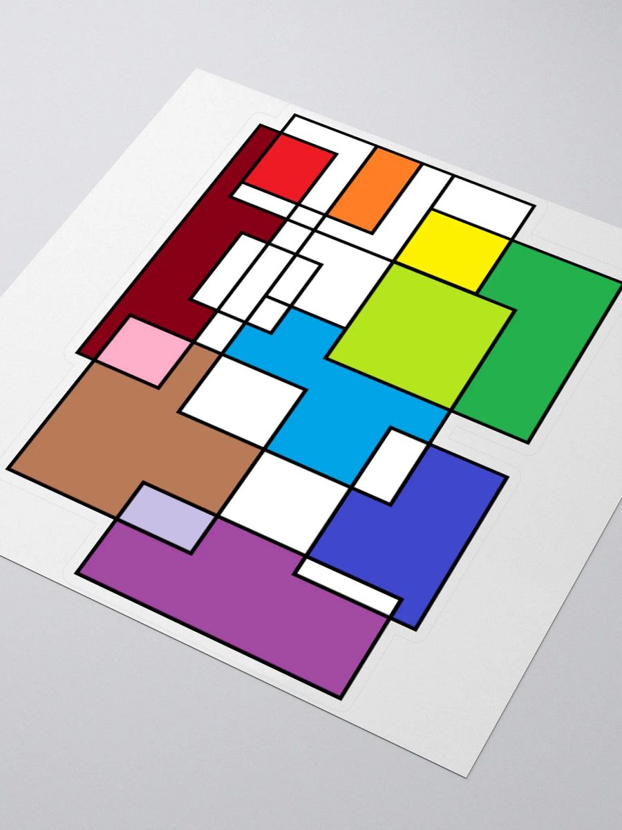 Abstract Clock Sticker product image (7)