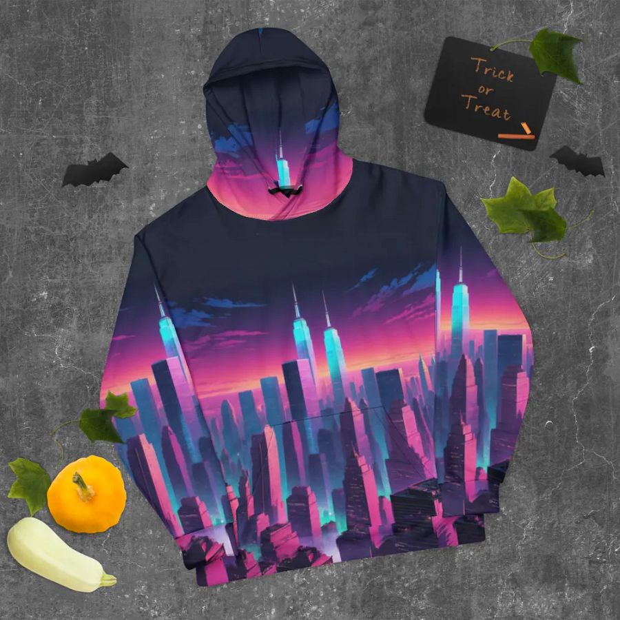 Vaporwave New York City All Over Print Hoodie product image (8)