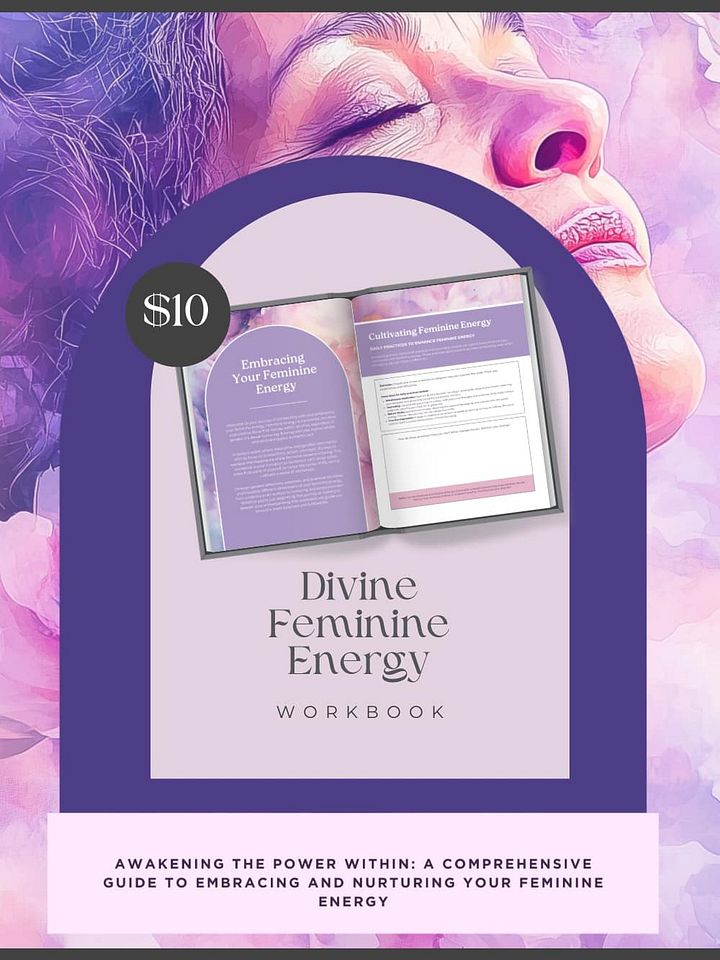 Divine Feminine Energy Workbook (Digital, printable) product image (1)
