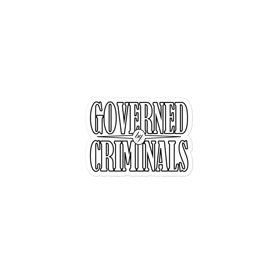 Governed By Criminals - Die-Cut Magnets product image (1)