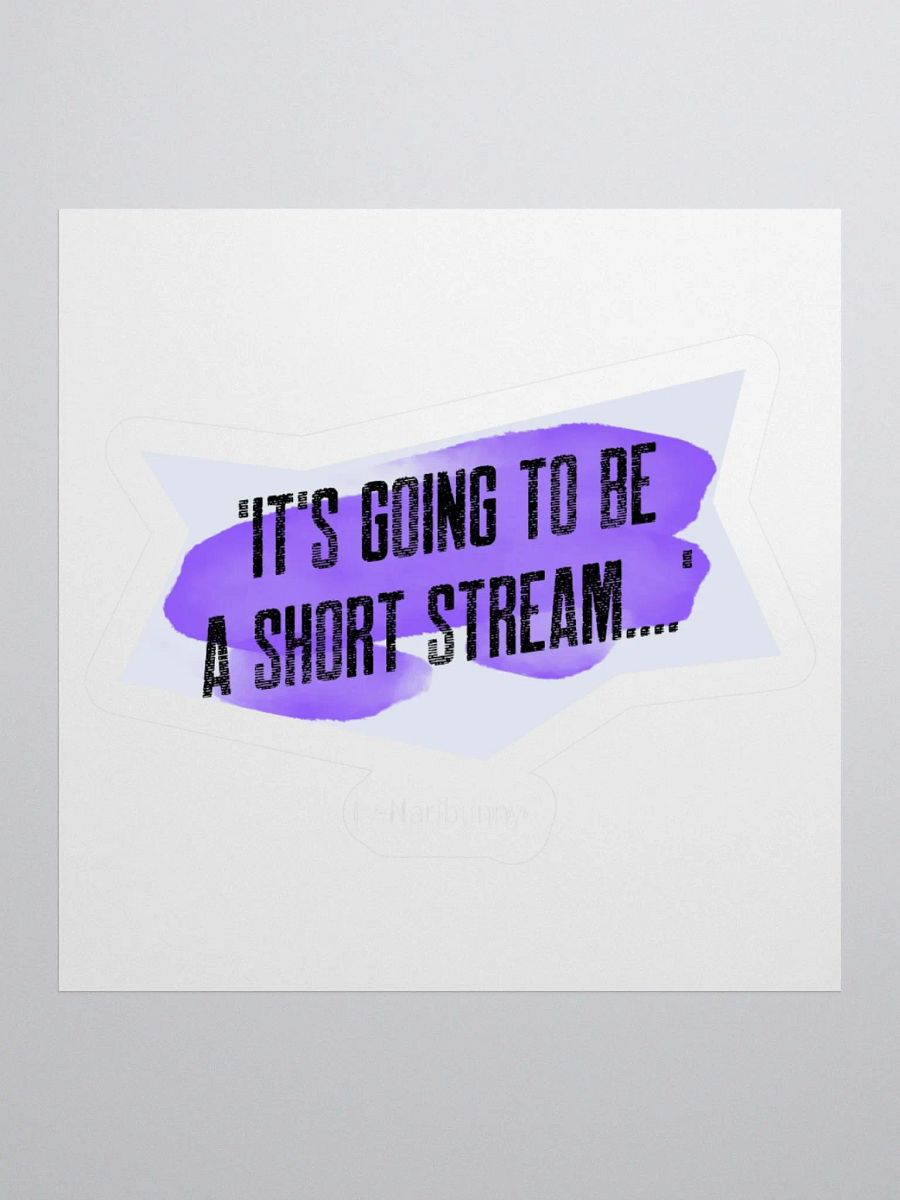 Short Stream Sticker product image (1)