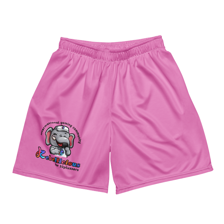 Unisex Shorts with Laughing Rebelphant Pink product image (1)