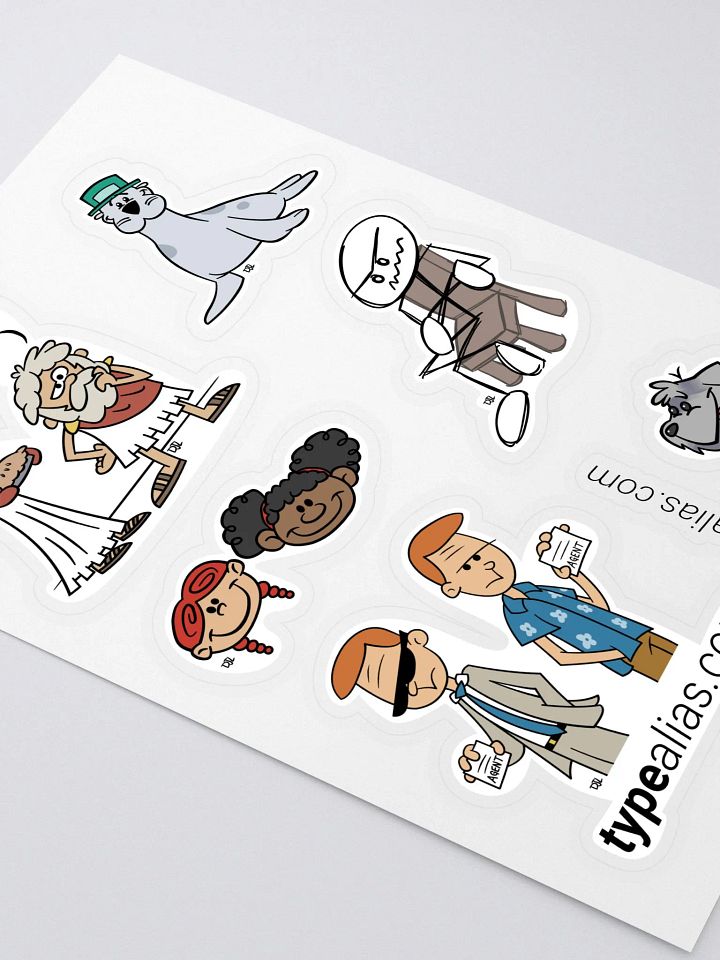TypeAlias.com Characters Sticker Sheet product image (2)