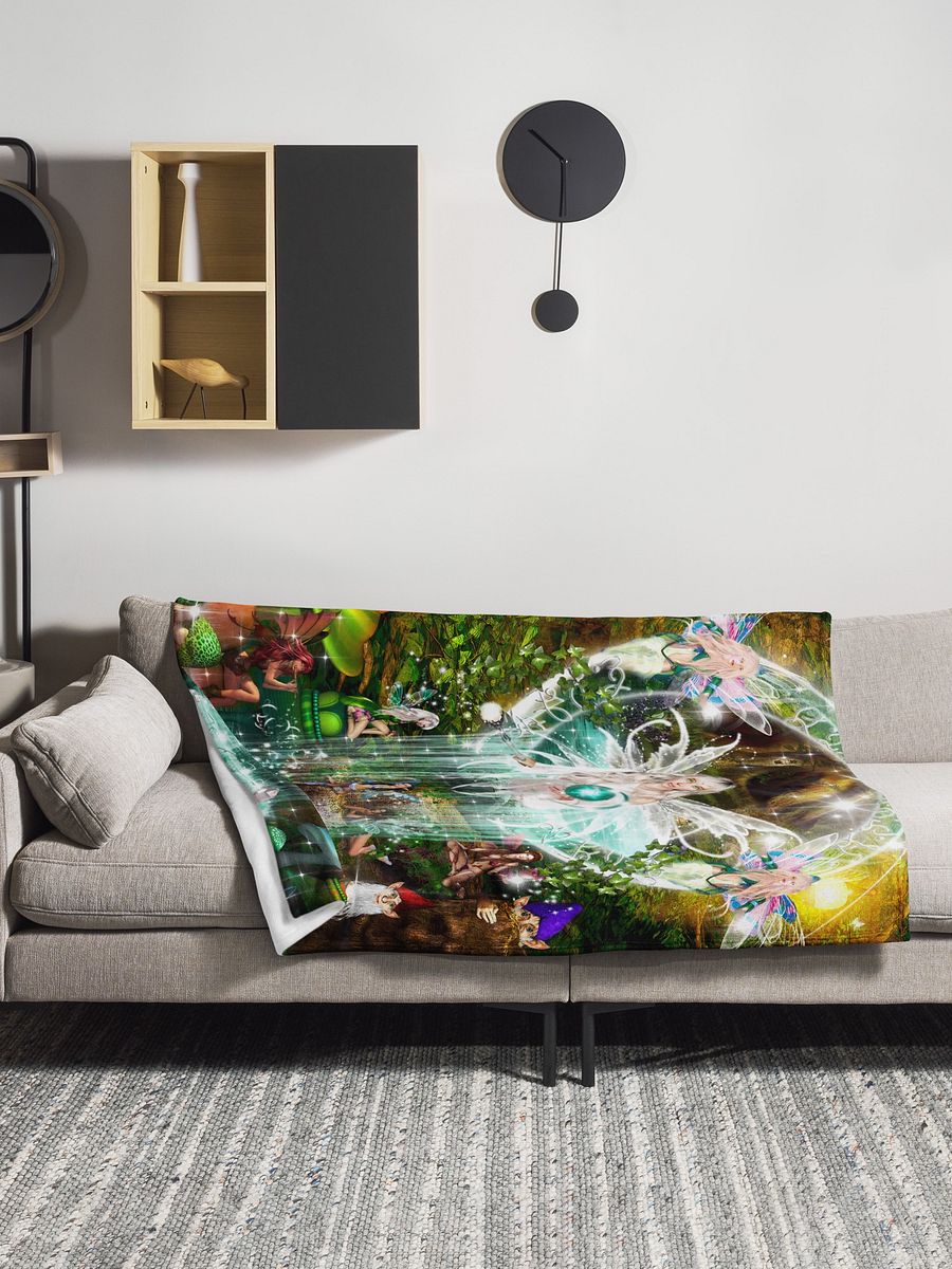 Magical Faerie Pools Light-Tech Fleece Blanket product image (9)
