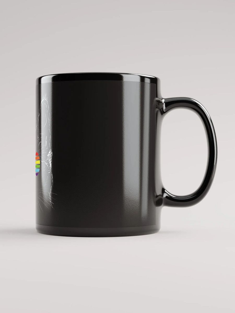 🌈💖 Black Rainbow Cat Mug 🌈💖 product image (1)