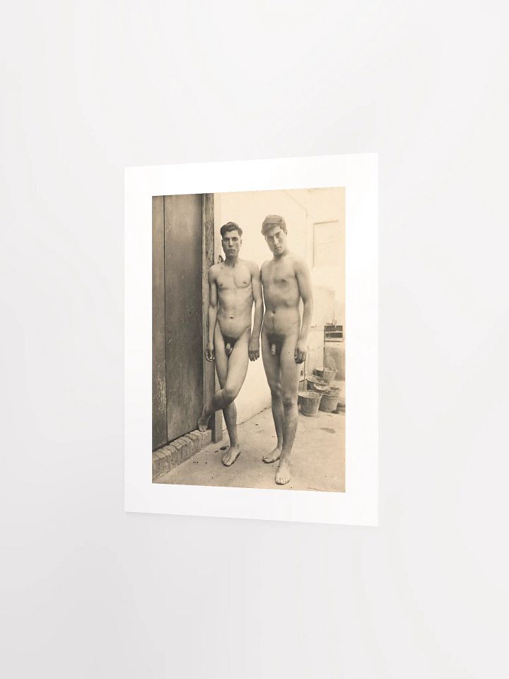Two Young Men Standing Naked by Wilhelm von Gloeden (c.1900) - Print product image (2)