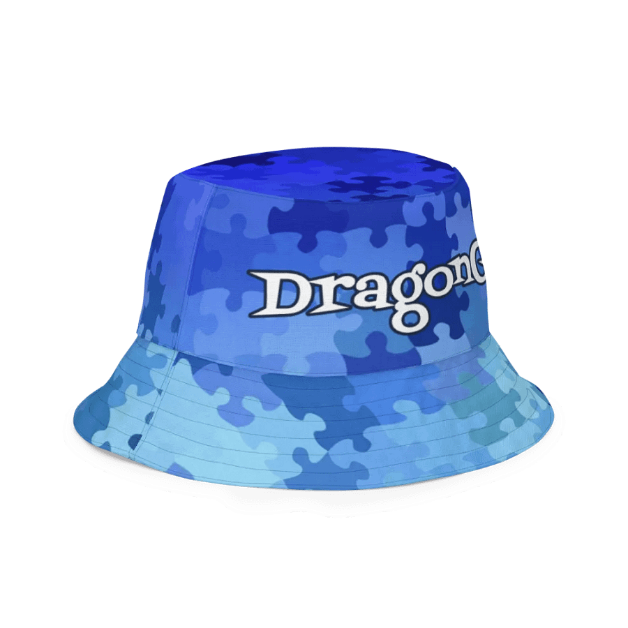 How Puzzling Blue Reversible Bucket Hat product image (6)