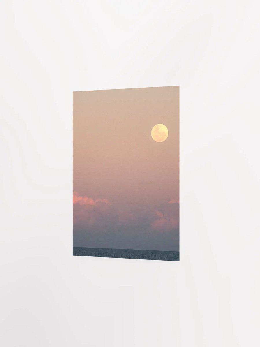 Moonrise and sunset - wall art product image (2)