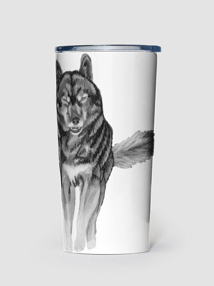 Wolf Drawing Travel Cup product image (1)