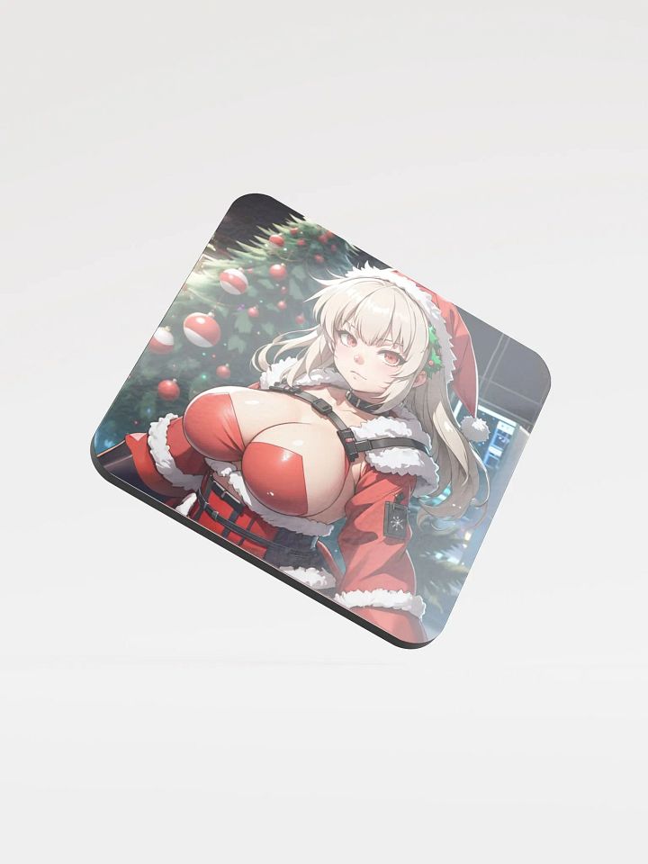Festive Anime Santa Cork Coaster product image (1)