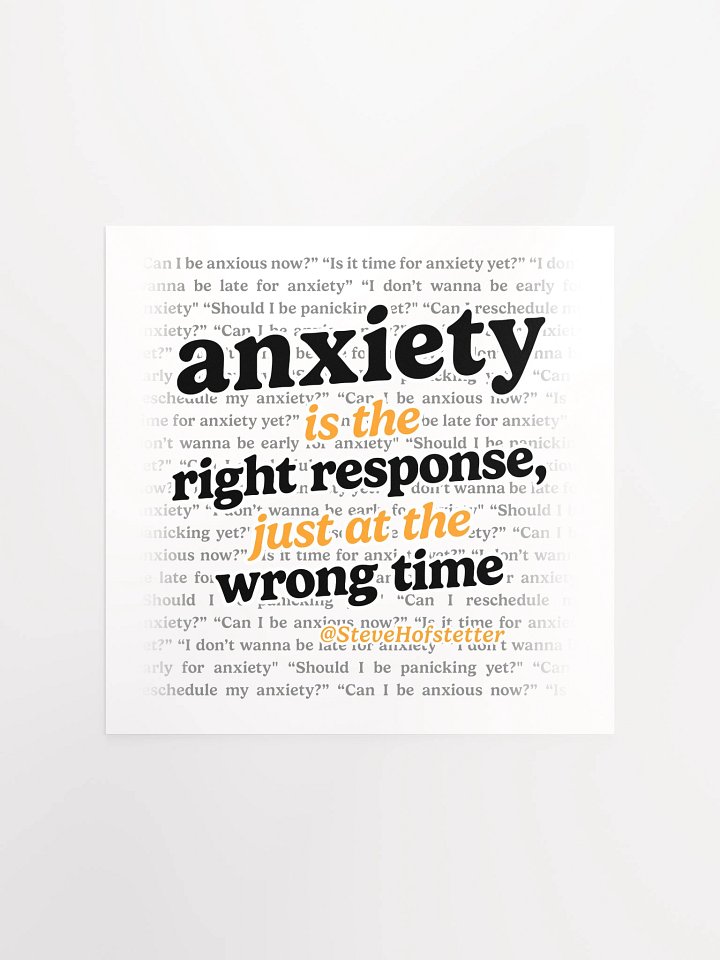 Anxiety Poster product image (1)