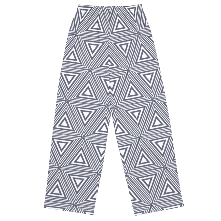 Gray Triangles Wideleg Pants product image (1)