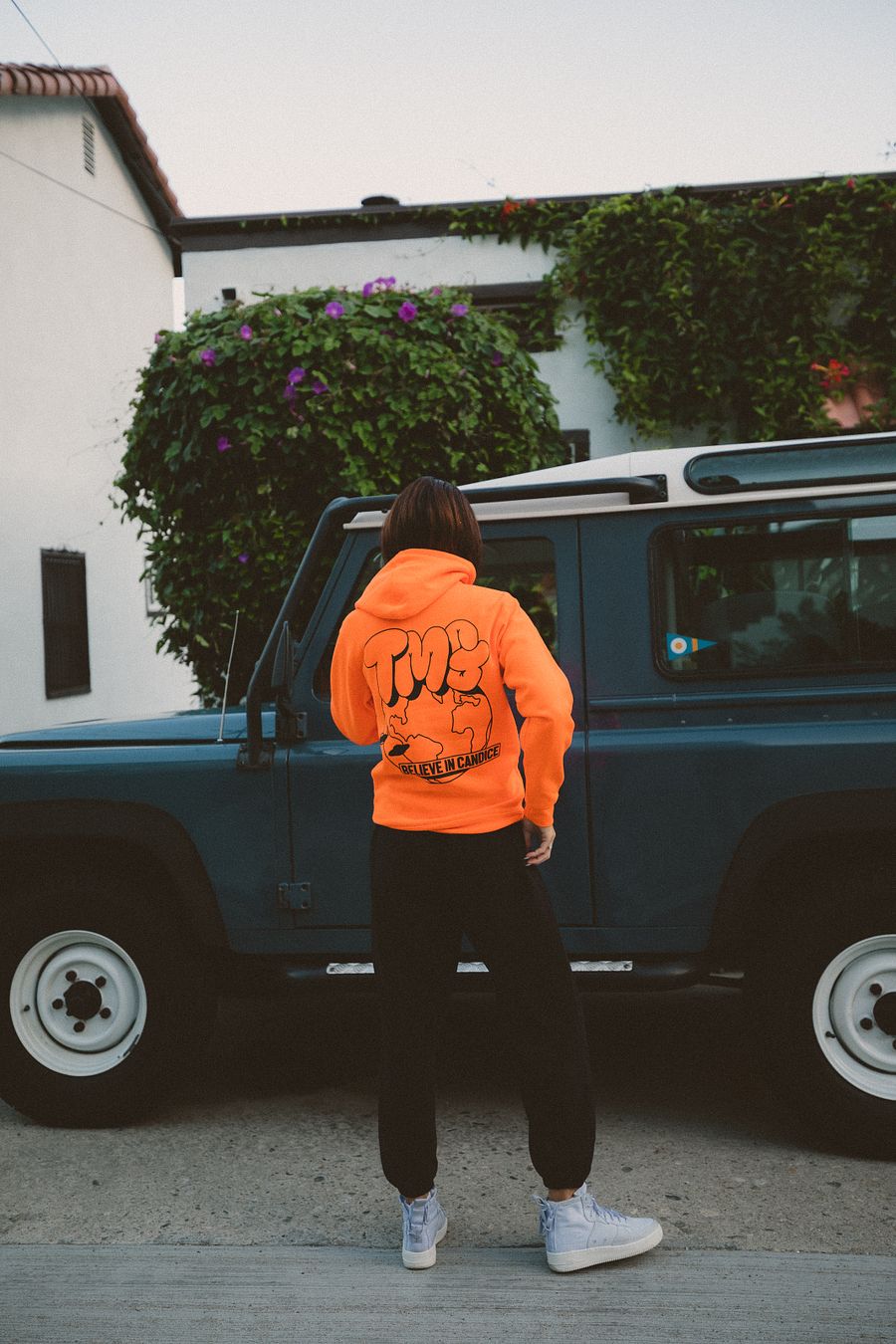 TMG Globe Neon Orange Hoodie product image (4)