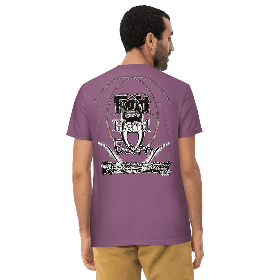 Fight Hard Earn Respect - Unisex Garment-Dyed Pocket T-Shirt product image (7)