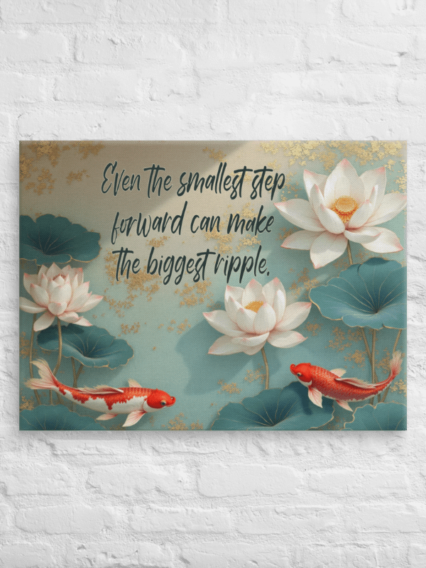 Koi Fish and Lotus Flower Wall Art #598 product image (13)