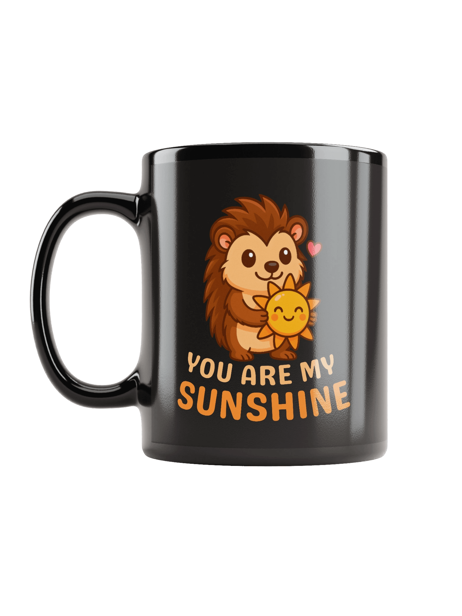 You are my sunshine black mug product image (12)