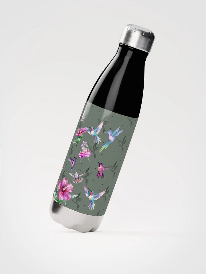 Hummingbird Haven Stainless Steel Water Bottle gift for moms nature lovers friends colleagues product image (2)