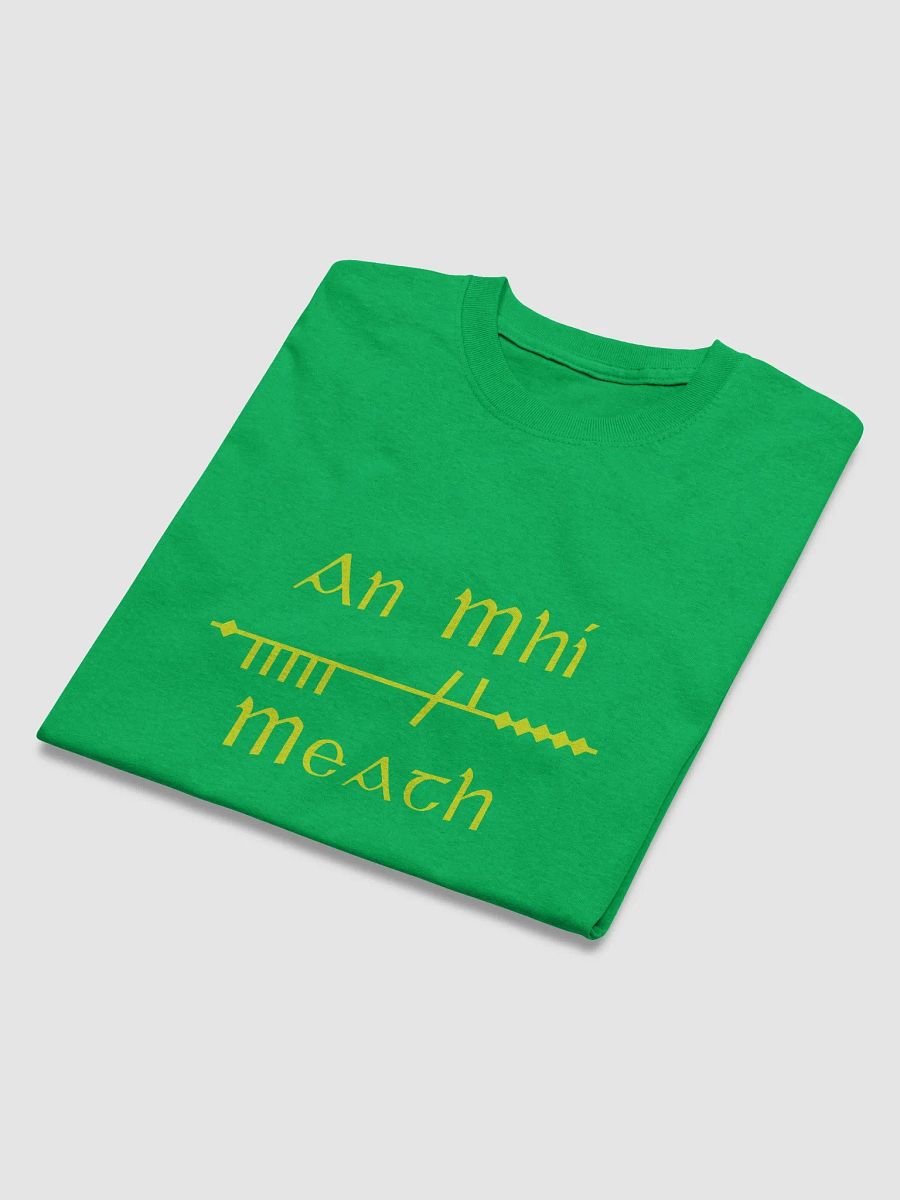 Meath/An Mhí Scholastic style Ogham green printed T-shirt product image (3)