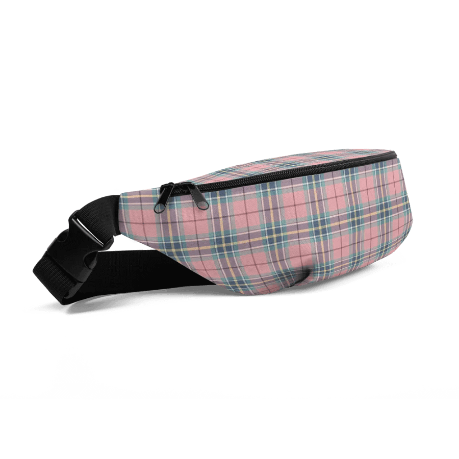Pastel Pink, Mint Green, and Yellow Plaid Fanny Pack product image (3)