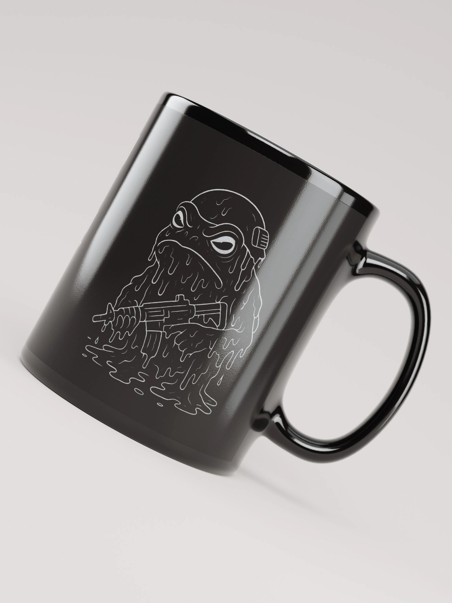 "He has killed gods" Glossy Black Mug product image (7)