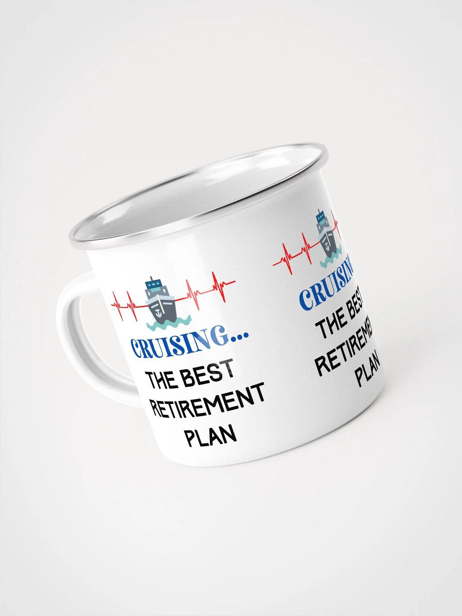 Cruising in Retirement Enamel Mug product image (4)
