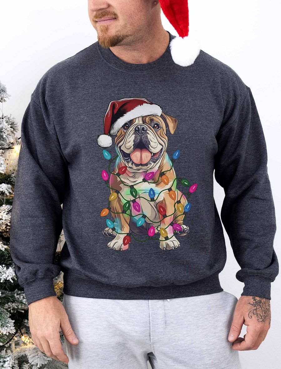 Funny English Bulldog(Fawn) Christmas Sweatshirt product image (1)